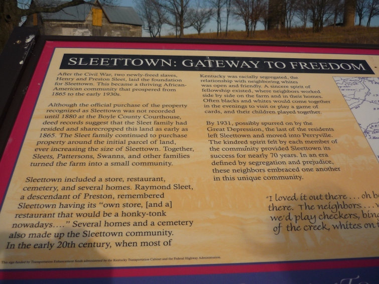 Information on Sleettown itself.